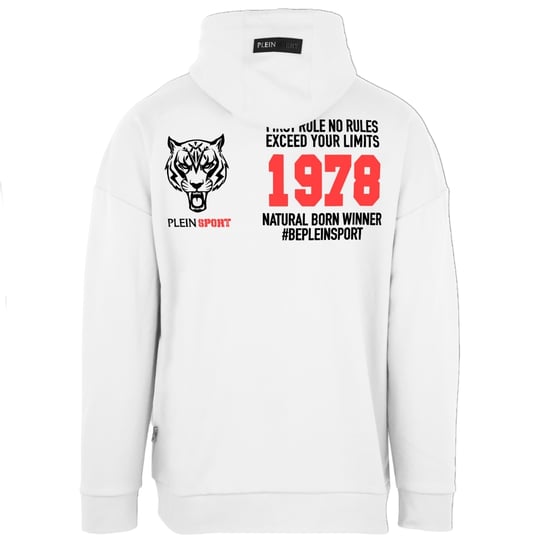 Plein Sport Natural Born Winner sudadera con capucha blanca - Image 2