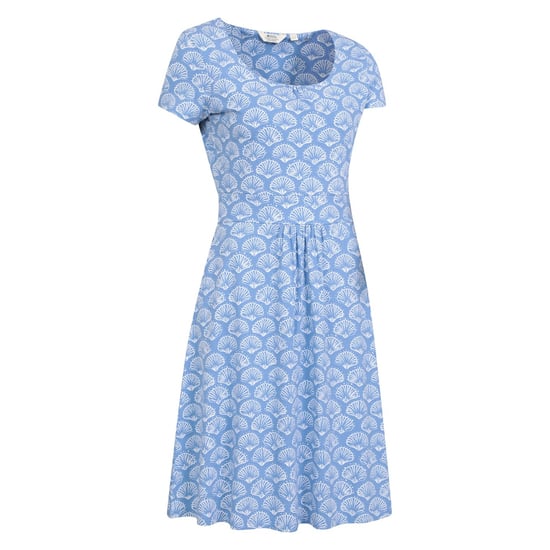 Mountain Warehouse Womens/Ladies Orchid Seashells UV Protection Midi Dress (Light Blue) - Image 4