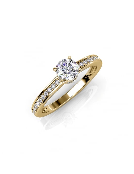 Anillo Elise - Oro y Cristal - Image 1