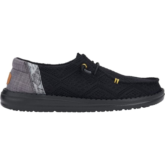 HEYDUDE Wendy Boho Crochet Polyester Women's Black Loafers - Image 6