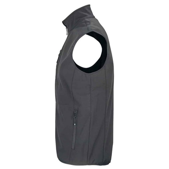SOLS Mens Falcon Softshell Recycled Body Warmer (Charcoal) - Image 2