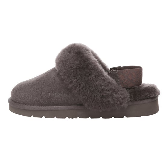 EVER AU Women Pelican Removable Strap Slingback Slippers - Chocolate