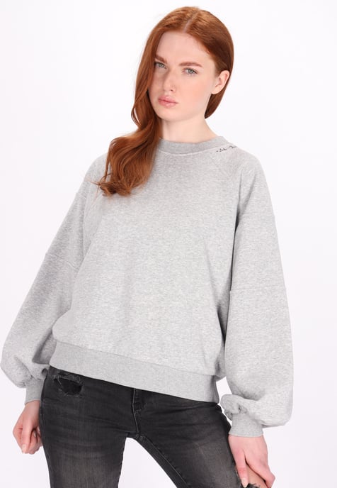 Dreimaster Sweatshirt women Grey melange - Image 3