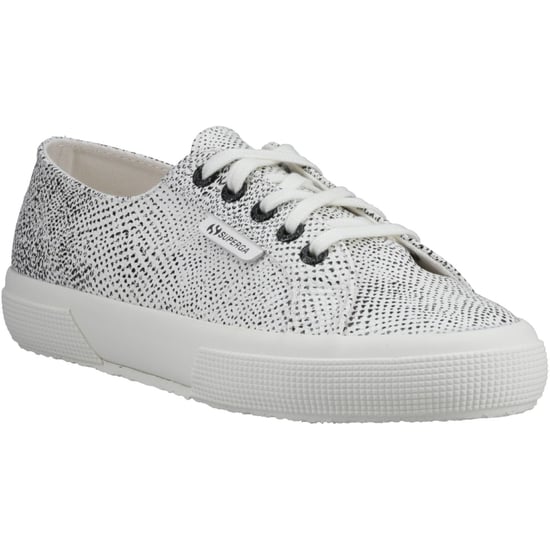 Superga 2730 Micro Faux Snake Faux Leather Women's White Avorio/Black Snake Trainers - Image 1
