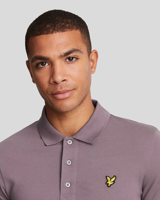 Polo violeta malva Highland con logo en el pecho de Lyle & Scott - Image 4