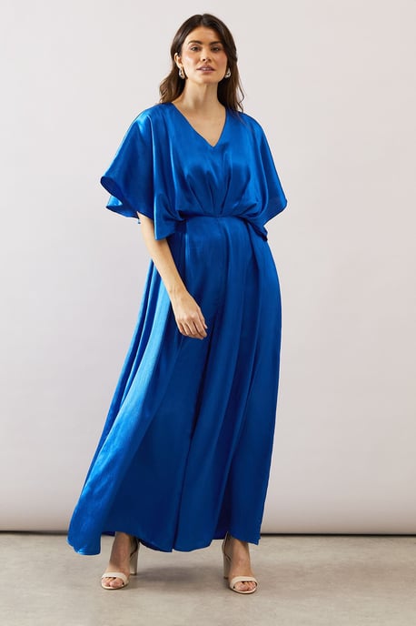 Satin Kimono Sleeve Jumpsuit - Image 1
