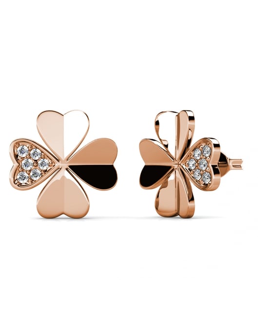 Conjuntos de pétalos de trébol - Oro rosa y cristal - Image 3