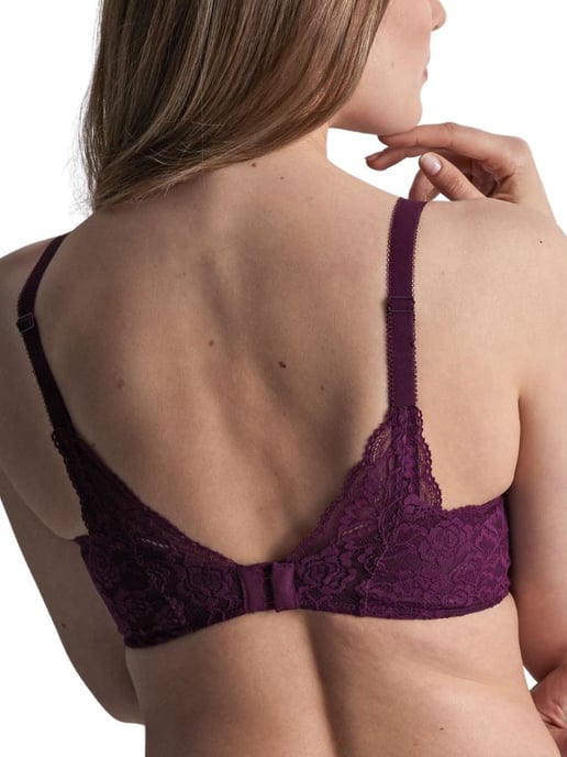 Rosessence Comfort Triangle Plunge Bra Berry