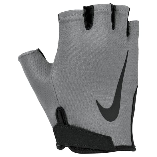 Nike Mens Gym Essential 2024 Fitness Fingerless Gloves (Grey/Black) - Image 1