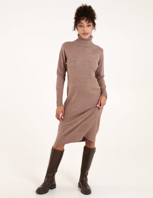 Roll Neck Jumper Dress