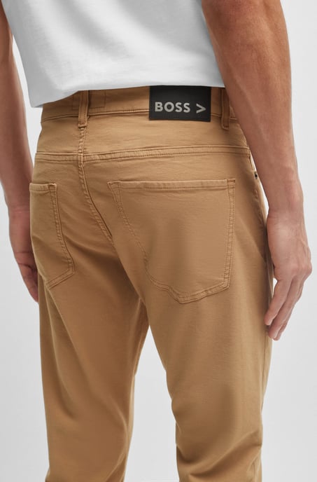 Men's Boss Slim-Fit Jeans in Beige
