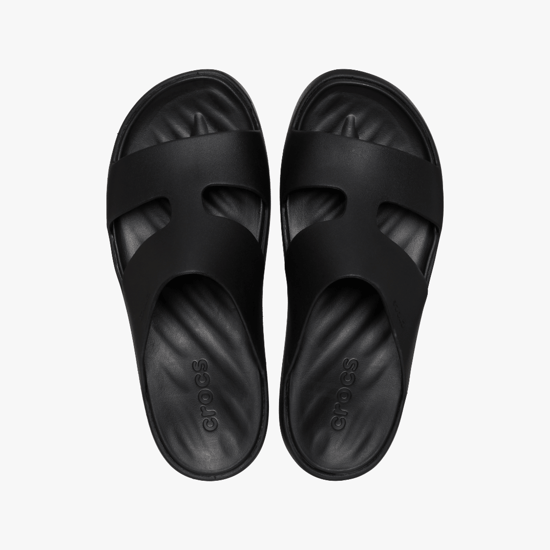 209409-001 GETAWAY PLATFORM H-STRAP Womens Sliders Black - Image 3