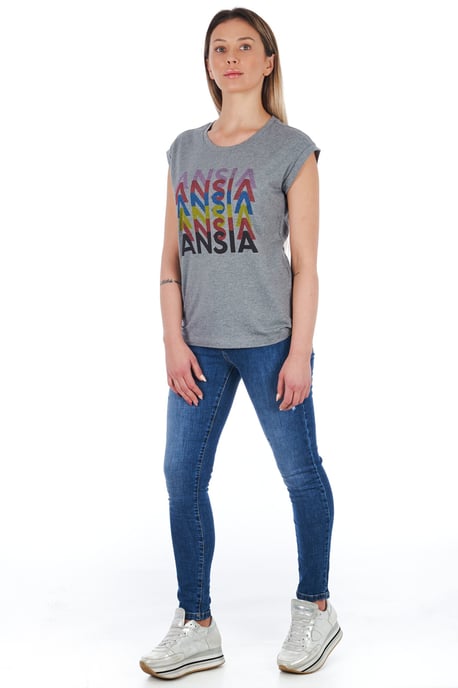 Camiseta Ggrigiomelange de Frankie Morello - Image 5