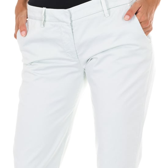 Long Chinese style pants with straight hems 70DBF0028-R123 woman