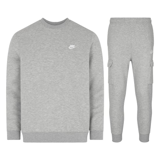Nike Sportswear Men's Club Fleece Cargo Tracksuit Grey