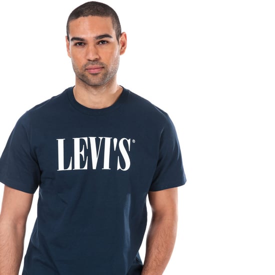 Men's Levis Relaxed Graphic T-Shirt Navy Sin Navy
