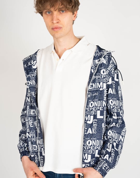 Pepe Jeans Chaqueta Tony del hombre Blanco, azul oscuro - Image 5