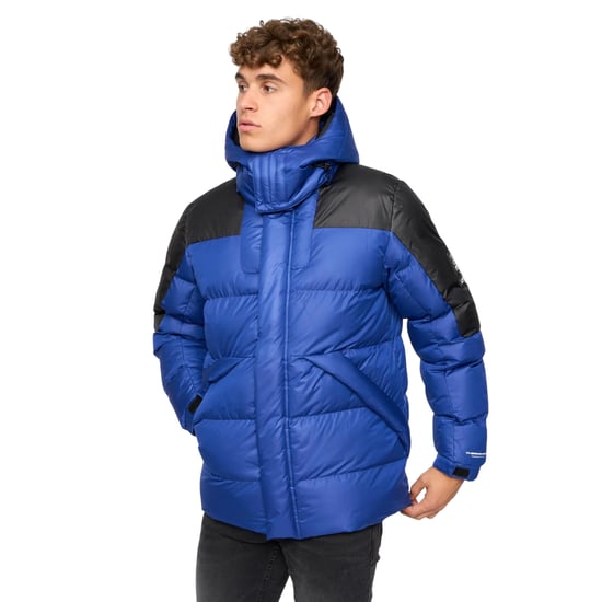 Crosshatch Mens Camptor Panelled Jacket (Blue) - Image 1