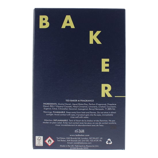Ted Baker M Eau De Toilette 75ml Spray For Him