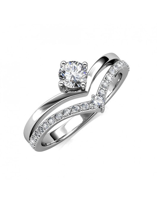 Anillo Zinnia - Plata y Cristal - Image 1