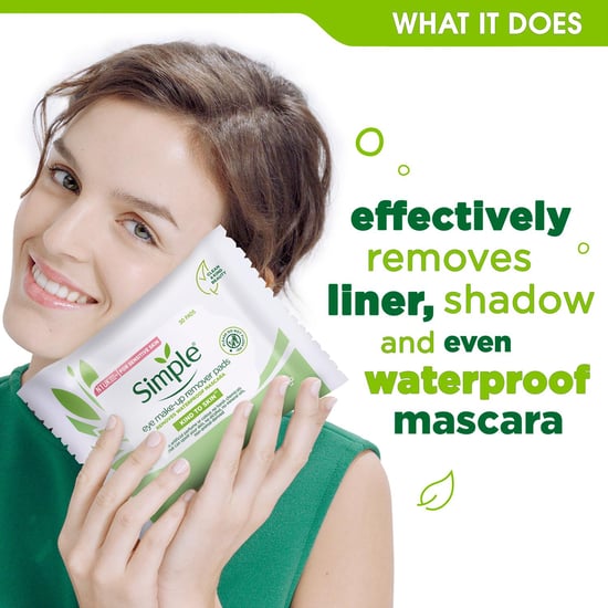 Simple Kind to Skin Eye Make-Up Remover Pads with Pro-vitamin B5, 3x 30 Pads