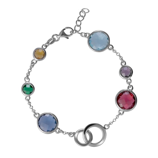 Orphelia 'Eloise' Women's 925 Sterling Silver Set: Bracelet + Necklace - Silver SET-7409 - Image 2