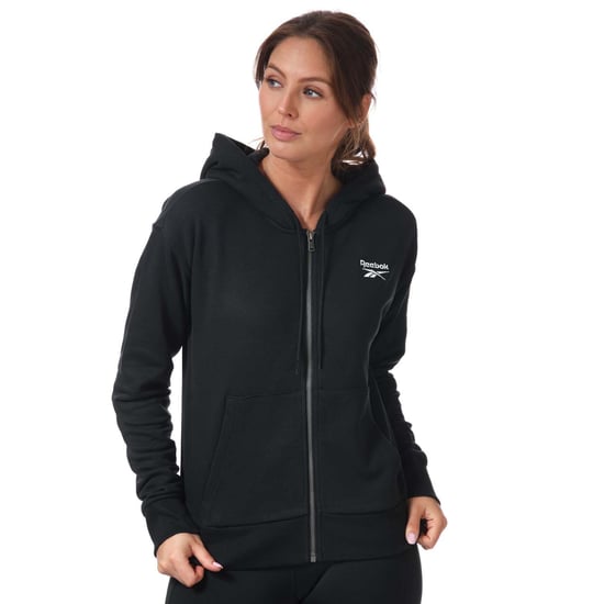 Women's Reebok Identity Zip-Up Track Top in Black