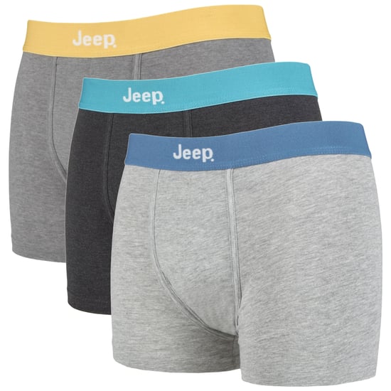 JEEP - 3 pares de calzoncillos ajustados para hombre de algodón de mezcla rica para todos los días - Image 1