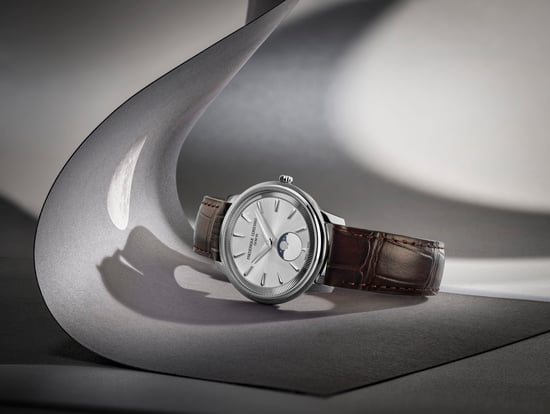 Frédérique Constant Moneta Moonphase Unisex's Brown Watch FC-206S3S6 - Image 4