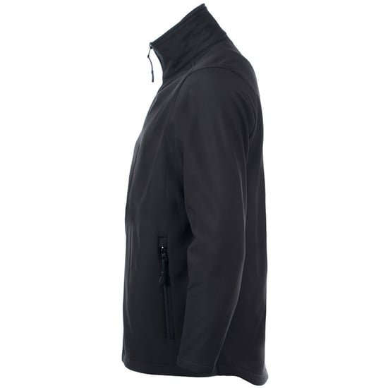 SOLS Mens Race Full Zip Water Repellent Softshell Jacket (Black)