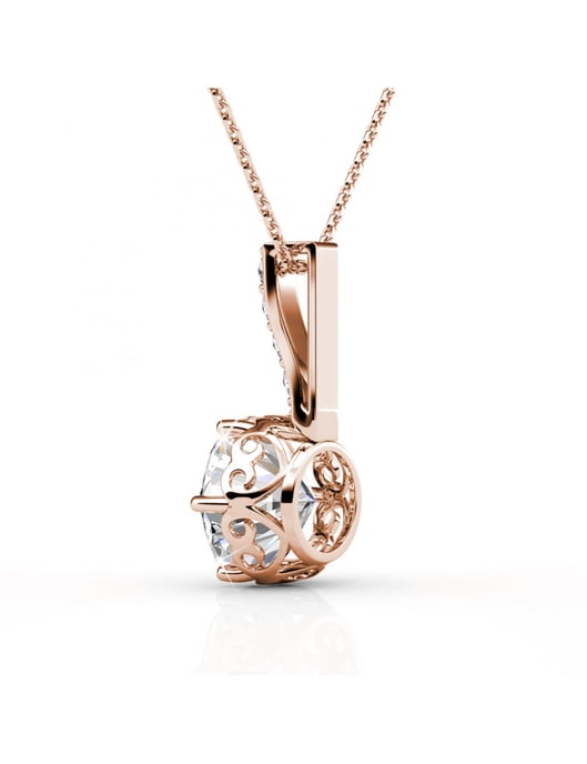 Colgantes Kristine - Oro rosa y cristal - Image 4