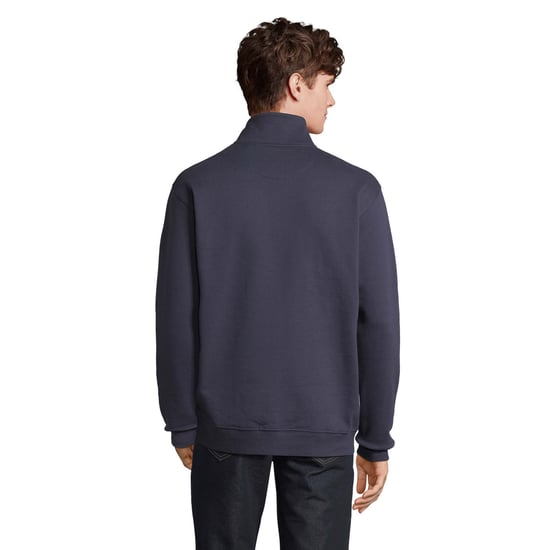 SOLS Unisex Adult Conrad Quarter Zip Sweatshirt (French Navy) - Image 2