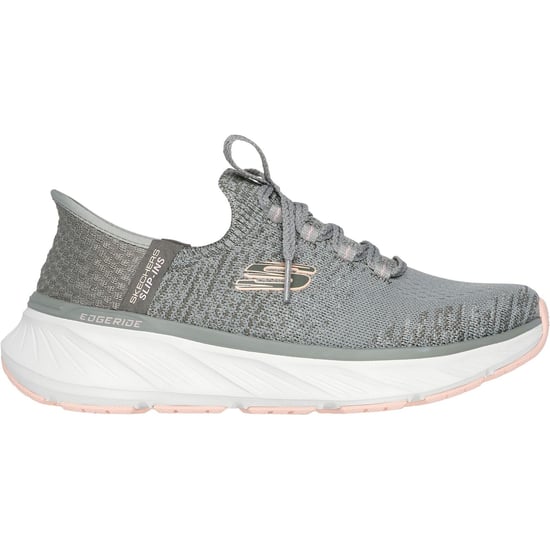 Skechers Edgeride Impression Textile Women's Green/Orange Trainers - Image 5