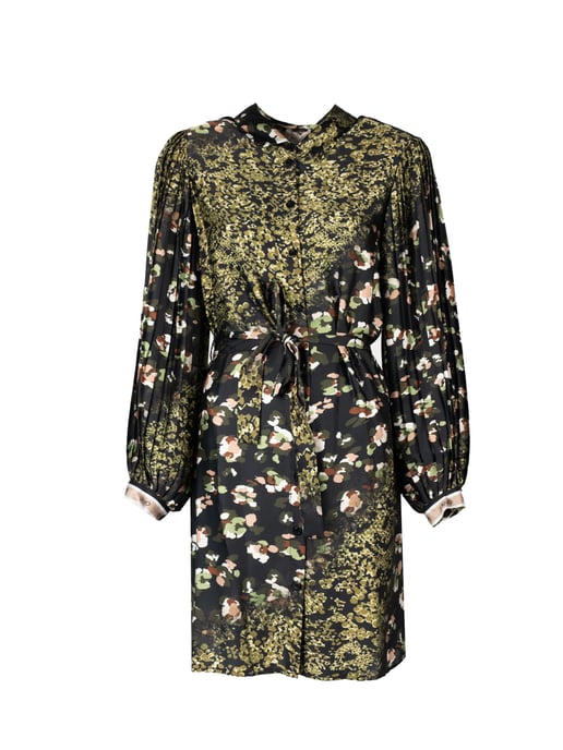 Liu Jo Vestido de mujer negro, verde - Image 1