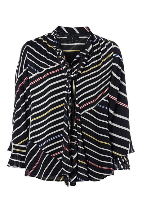 Irina-Print-Bluse Schwarz / Multi - Image 3