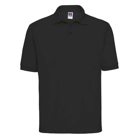 Russell Unisex Adult Classic Polycotton Polo Shirt (Black) - Image 1