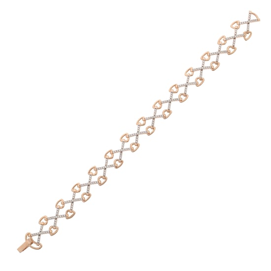 Orphelia Women's 925 Sterling Silver Bracelet - Rose ZA-7212