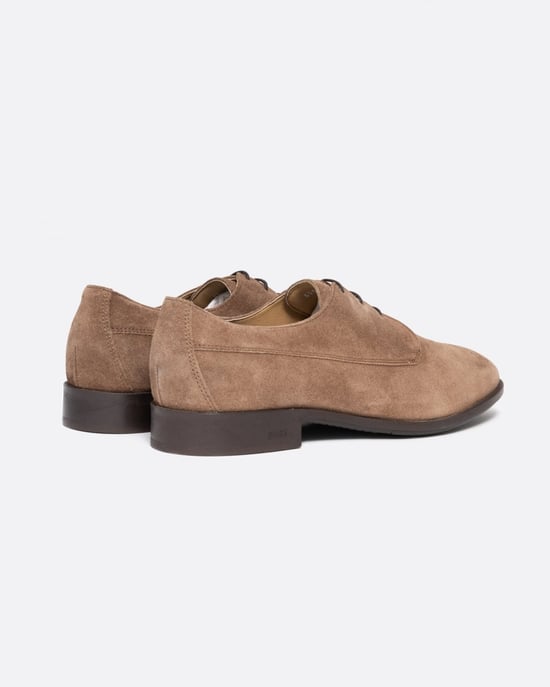 BOSS Orange Colby Mens Suede Derby Shoes with Removable Padded Insole