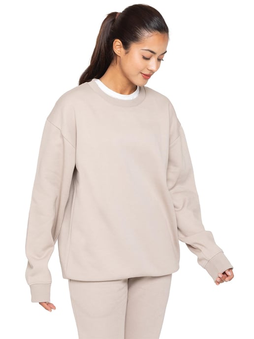 Enzo | Sudadera oversize para mujer - Avena - Image 2
