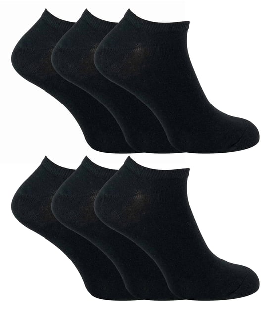 SOCK SNOB - Lote de 6 calcetines de algodón para hombre de corte bajo para gimnasio / entrenamiento - Image 1