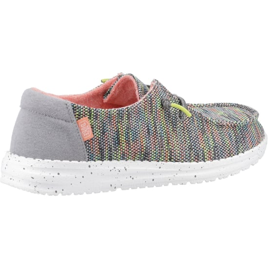 HEYDUDE Wendy Sox Polyester/Cotton/Spandex Women's Peacock Pink Loafers - Image 2