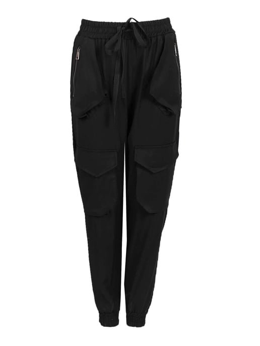 La Haine Inside Us Pantalones Tapachula de mujer negro - Image 1