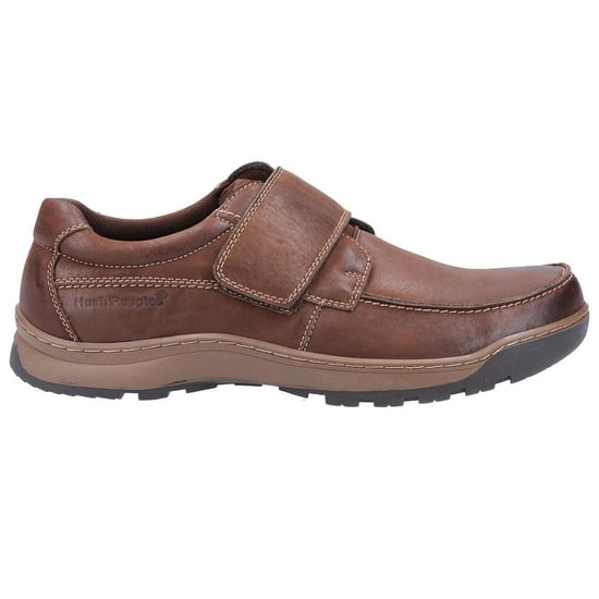 Hush Puppies Mens Casper Leather Shoes (Brown) - Image 3