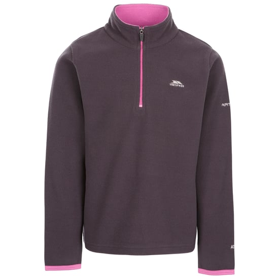 Trespass Childrens/Girls Sybil Micro Fleece (Dark Grey)