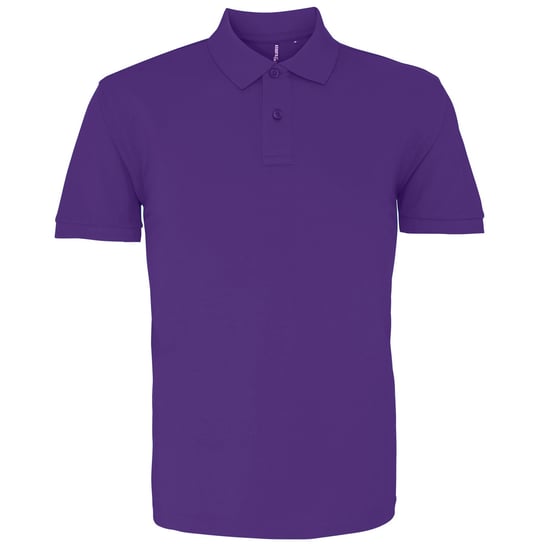 Asquith & Fox Mens Plain Short Sleeve Polo Shirt (Purple) - Image 1