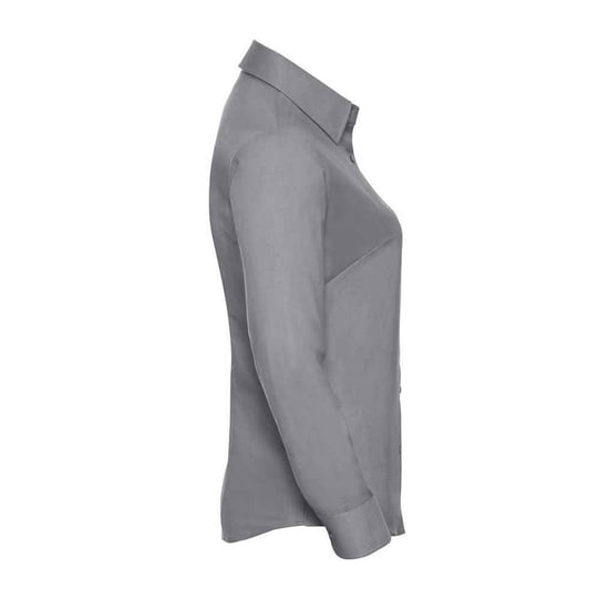 Russell Womens/Ladies Oxford Easy-Care Long-Sleeved Shirt (Silver) - Image 3