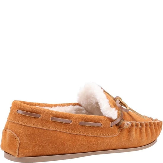 Hush Puppies Childrens/Kids Addison Suede Slippers (Tan) - Image 2