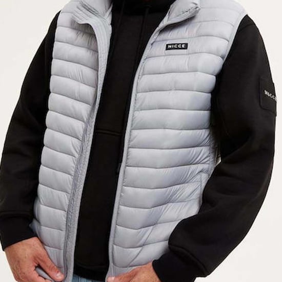 Nicce Maidan Mens Stone Grey Gilet - Image 1
