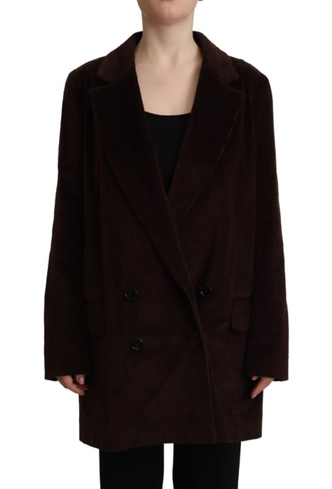 Abrigo trench largo de doble botonadura con solapa de muesca de Dolce & Gabbana - Image 1