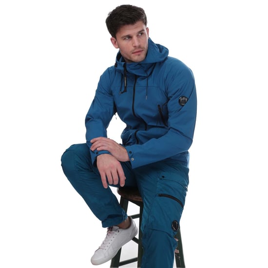 Men's C.P. Company Pro-Tek Hooded Jacket in Blue - Image 4